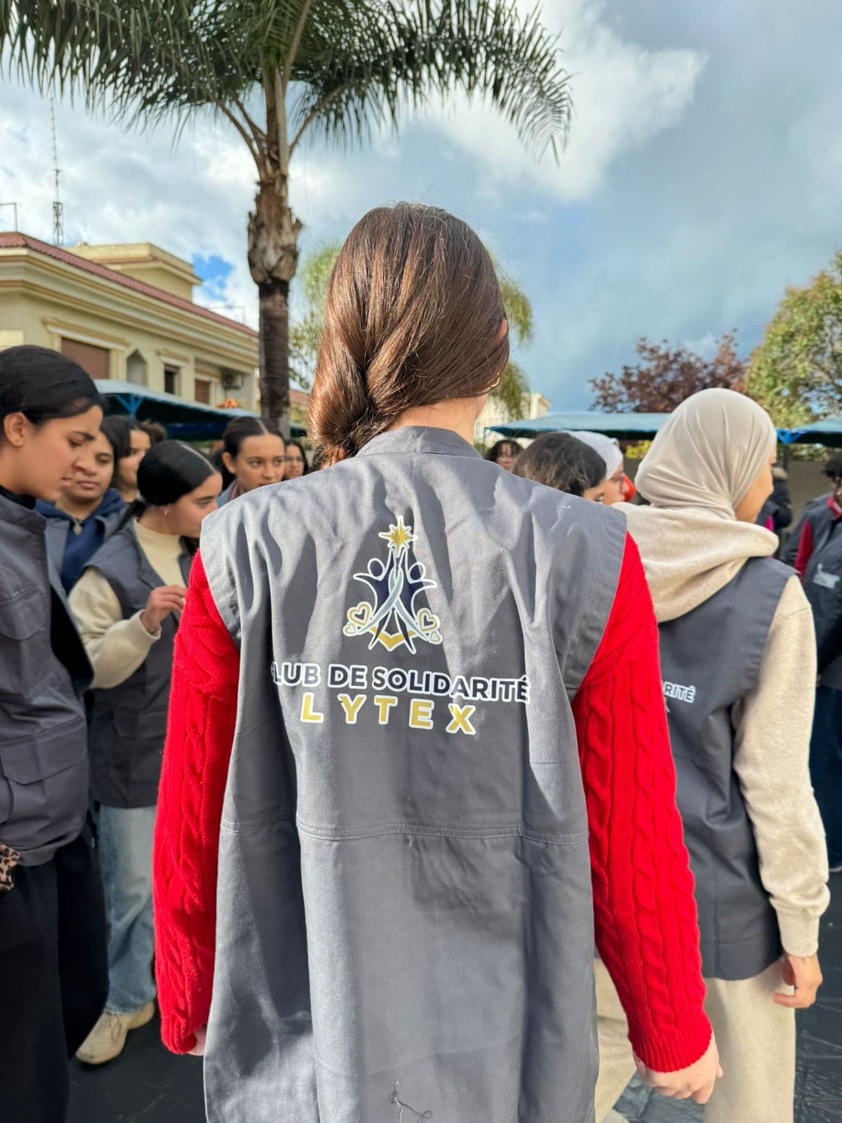 Élèves du club de solidarité LYTEX
